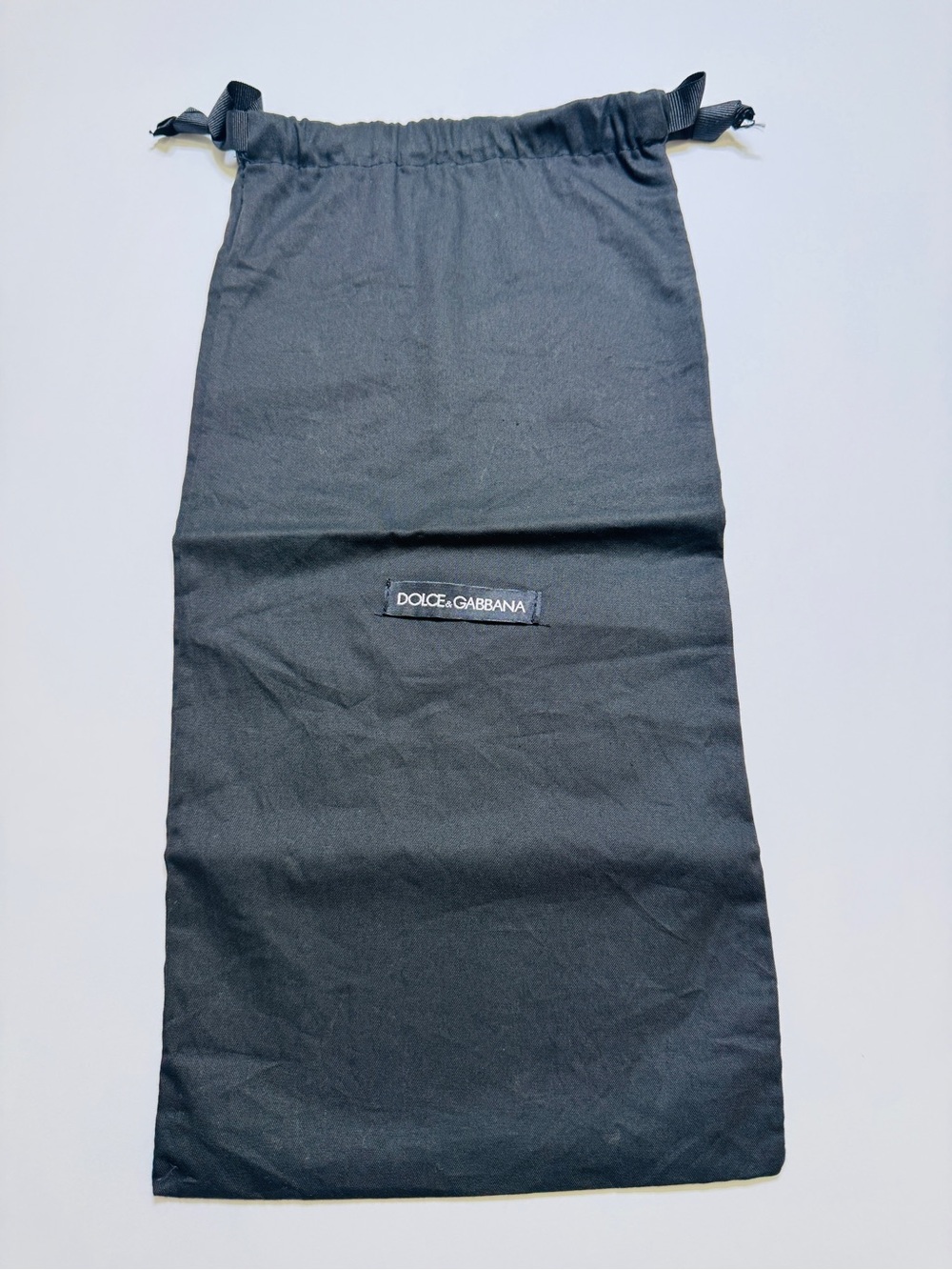 Dolce & Gabbana Black Drawstring Shoe Dust Bag 16x8 MPN BD/1
